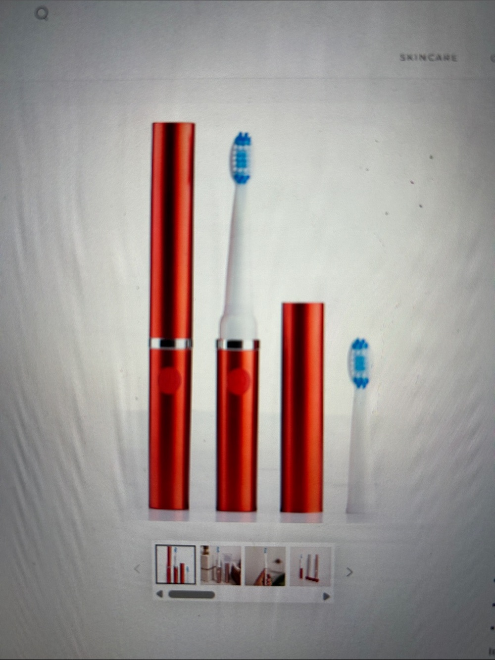 pop Sonic GO Metallic Red Travel Toothbrush - Picture 7 of 9